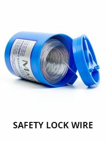 Malin Company Lockwire, Stainless Steel, 0.032 Diameter, 91 ft. Length Bare Wire Stainless Steel 34-0320-014S